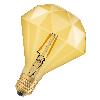 Lampa LED Vintage 1906 CL DIAMOND Filament szkło przezroczyste GOLD 40 non-dim 4,5W 825 E27