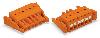 1-przewodowe gniazdo przycisk Push-in CAGE CLAMP®, pomarańczowa 2231-318/037-000