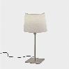 Table lamp Metrica Square E27 15 Satin nickel 476lm 10-8350-81-82