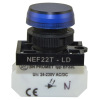 Lampka NEF22 błyskająca niebieska, 24V-230V