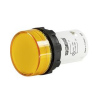 Lampka sygnalizacyjna MB z LED, monoblok, 24V AC/DC, płaski klosz, żółta