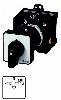 T3-4-8902/Z Przełącznik zasilania, Styki: 8, 32 A, tabliczka: Netz-0-Notstrom, 45 °, bez samopowrotu, montaż rozłączny, pokrętło czarne bez możliwości blokady