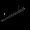 LUGTRACK SLIM LED 1500 Pusty moduł czarna