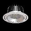 Oprawa INTO R160 LED TRIMLESS p/t ED 2750lm/840 22° czarny srebrny 27 W