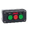 Harmony XALD Stacja sterująca ciemnoszara zielony/czerwony/zielony przycisk Ø22