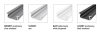 Profil aluminiowy L2 biały lakierowany podtynkowy standard 1,00 m