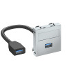 MTG-U3A F AL1 Wspornik multimedia ze złączem, USB3.0 A-A