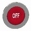 Główka przycisku bez podświetlenia kryty czerwony białe oznaczenie OFF Harmony XB4