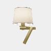 Wall fixture Hall Slim Screen Left LED E27 17.4 LED warm-white 2700K ON-OFF Matte gold 150lm 05-8512-DN-82