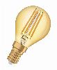 Lampa LED Vintage 1906 CL P Filament szkło przezroczyste GOLD 35 non-dim 4W 825 E14