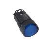 Harmony XB6 Przycisk płaski niebieski samopowrotny LED plastikowy okrągły