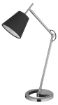 Lampa biurkowa Lily 230V/25W E14 czarny/srebrny