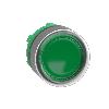 Harmony XB5 Główka przycisku płaskiego z samopowrotem LED okapturzona zielona plastikowa