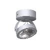 DEDRA C1Sd LED111 stropowy max. 1x20W, G53, 12V/DC, srebrny aluminiowy (mat struktura) RAL 9006