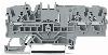 3-przewodowa złączka przelotowa 2,5 mm², niebieska 2002-1704