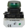 Lampka NEF22 błyskająca zielona, 24V-230V