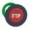 Harmony XB5 Główka przycisku bez podświetlenia kryty czerwony białe oznaczenie STOP