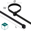 CT 250-4,8 C - opaska kablowa czarna 100 szt
