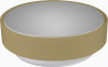 Oprawa oświetleniowa DIONE LED złoty pierścień, biała podstawa, klosz mleczny b.neutralny 9W