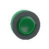 Główka przycisku podświetlanego wystający zielony zintegrowany LED typ push push Harmony XB5