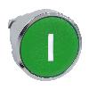 Harmony XB4 Główka przycisku płaskiego metalowego, zielona z oznaczeniem