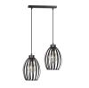 Emibig lampa wisząca Boris 2 Black 2xE27 165/2