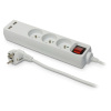 PS-370WS+USB/5,0 E Przedłużacz z trzykrotnym gniazdem z wyłącznikiem i USB;ECO; 3X2p+Z; 10A; 5m; biały