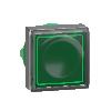 Harmony XB5 Napęd przycisku płaskiego kwadratowy zielony z samoczynnym powrotem LED plastikowy