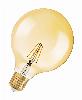 Lampa LED Vintage 1906 dim CL GLOBE125 Filament szkło przezroczyste GOLD 55 dim 7W 825 E27