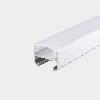 Extruded aluminium profile 2 metres long, with transparent diffuser. Consult for other versions with matt diffuser or without diffuser. 71-3454-54-M2