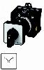 T3-3-8222/Z Przełącznik zasilania, Styki: 6, 32 A, tabliczka: 1-2, 90 °, bez samopowrotu, montaż rozłączny, pokrętło czarne bez możliwości blokady
