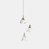 Pendant Veneto Surfaced 3 Bodies LED 23 LED warm-white 2700K ON-OFF Gold 1134lm 15-7590-DL-DO