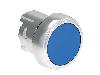 Metalowy przycisk Ø22mm serii Platinum, kryty, dwustanowy. Niebieski