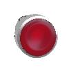 Przycisk płaski czerwony samopowrotny LED metalowy karbowana bez oznaczenia Harmony XB4