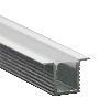 Profil Aluminiowy do paska LED na powierzchniowy / 2000mmx12.4mmx9mm / Klosz: Mleczny / Kolor: Aluminium
