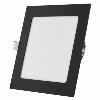 Panel LED wpuszczany NEXXO, kwadrat, czarny, 12W, CCT