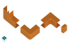 Narożnik zewnętrzny NZ 15/25 (Drewno Jasne) (1 szt/op.)