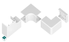Narożnik zewnętrzny NZ 25/40 Biały (4 szt/op.)