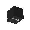 Oprawa ICE CUBE 2.0 WALL DALI 950lm 2700K IP65 19x52° czarny 10,6 W