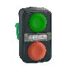 Harmony XB5 Główka przycisku podwójnego płaskiego zielona/czerwona plastikowa