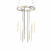 Pendant Candle 15 Bodies Chandelier LED 54.7 LED warm-white 2700K DALI Brass 2304lm 00-6020-27-27