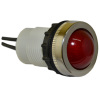 Lampka D22MPB 24V-230V metalowa czerwona