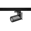 TOLEDO B3T projektor track max. 1x50W, GU10, 230V, czarny głęboki (mat struktura) RAL 9005