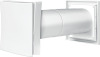nawietrzak podokienny regulowany fi 103 mm z kratką kwadratową, biały