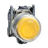 Harmony XB4 Przycisk okapturzony żółty bez oznaczenia LED 22 24V metalowy