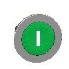 Główka przycisku bez podświetlenia metalowy zielony Ø30 samoczynny powrót oznaczenie I Harmony XB4