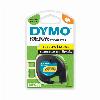 DYMO taśma 12mm/4m - plastikowa, żółta