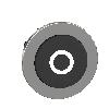 Główka przycisku podświetlanego wystający czarny białe oznaczenie O Harmony XB4