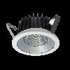 Oprawa INTO R160 LED p/t ED 3400lm/830 45° biały srebrny IP20/54 30 W