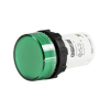 Lampka sygnalizacyjna MB z LED, monoblok, 230V AC, płaski klosz, zielona